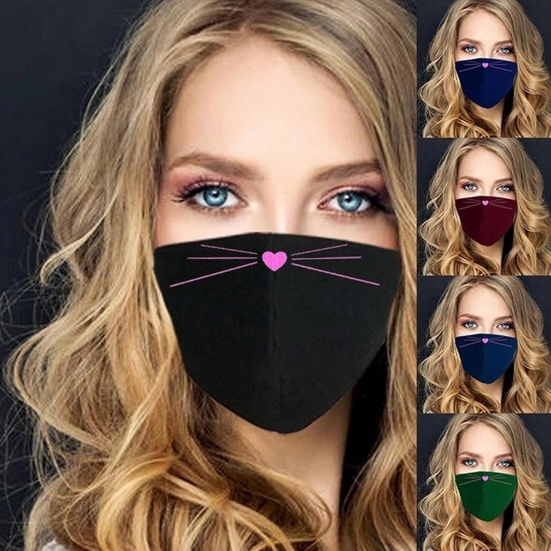 Beschermend gezicht / mondmasker - wasbaar - cartoon printMondmaskers