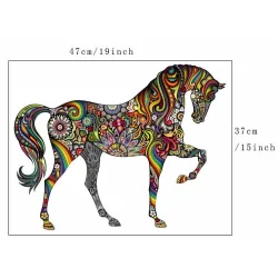 Kleurrijk paard - Muursticker - Vinyl MuurschilderingenMuurstickers