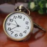Vintage retro bronzen horloge - sleutelhangerSleutelhangers