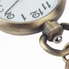 Vintage retro bronzen horloge - sleutelhangerSleutelhangers