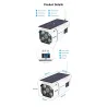 ESCAM QF260 - WiFi - wireless - IP67 - 1080P 2.0MP - solar powered - PIR - security cameraHome security