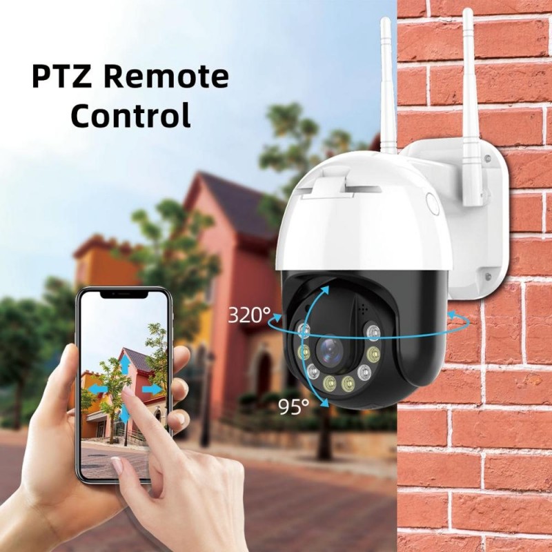 3MP - WIFI - IP Camera - Outdoor - Wireless - H.265 - Security CCTV CameraHuis beveiliging