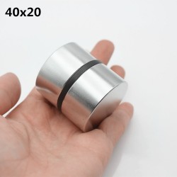 N52 - N35 - neodymium magnet - round - 40 x 20mm - 2 piecesN52