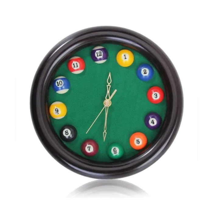 Billiards - Pool Table Ball - Wall Quartz ClockClocks