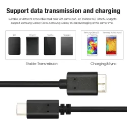 USB - 3.1 Cable - Fast Speed - Type-C to Micro - External Hard DriveUSB geheugen