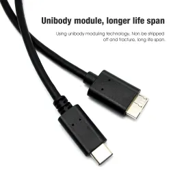 Micro B - USB C - 3.0 Cable - 5Gbps - External Hard DriveUSB geheugen