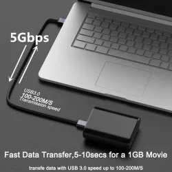 Micro B - USB C - 3.0 Cable - 5Gbps - External Hard DriveUSB geheugen