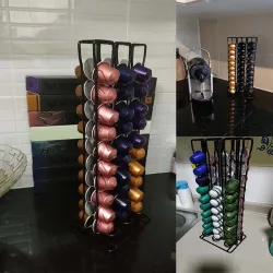 Coffee Capsule Holder - Tower Stand - 60 Nespresso Capsules - Storagekoffiewaren