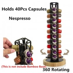 40 Capsules - Coffee Pod Holder - Tower Stand - Nespresso Capsulekoffiewaren