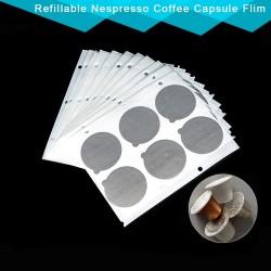 Nespresso Kaffee Kapsel Aufkleber - selbstklebende Aluminiumfolie Deckel