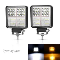 126W Car Light Assembly - 3000K - LED - Work Light Bar - Vehicles - Square - RoundLampen & verlichting