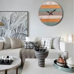 Retro Wall Clock - Vintage - Wooden Roman CraftClocks