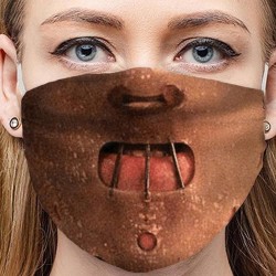Staubdicht - Anti-Pollution - Gesichtsmaske - verstellbar - Baumwolle - lustiger Druck