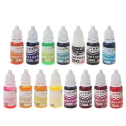 10ML - Epoxy - Resin - Pigment - UV - Coloring Dye - Colorant - 15 ColorsSpeelgoed