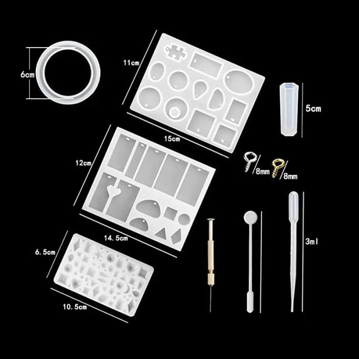 Silicone Casting - Resin Molds - Tools Set - Resin Jewelry - DIYSpeelgoed