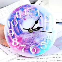 Silicone Mold - Clock - 10/15cm - Resin - Handmade Tool - DIYToys