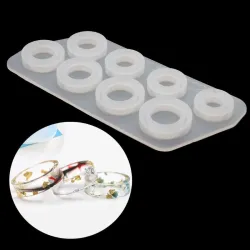 8Pcs - Assorted Sizes Ring - Silicone Mold - Resin JewelrySpeelgoed