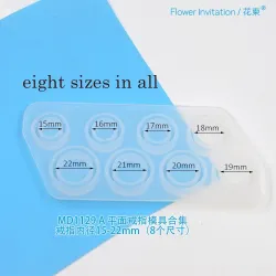 8Pcs - Assorted Sizes Ring - Silicone Mold - Resin JewelrySpeelgoed