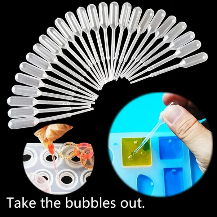 Plastic - Resin Jewelry - Transfer Pipettes - Silicone MoldSpeelgoed