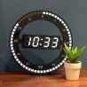 12 Inch - LED Ring Wall Clock - Automatic - Digital - ElectronicClocks