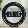 12 Inch - LED Ring Wall Clock - Automatic - Digital - ElectronicClocks