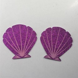 10pairs/lot - Einweg Nippelabdeckungen - Purple Shell