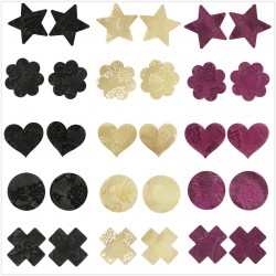 10pairs - Lace - Nipple Covers - Star - Circle - HeartBadkleding