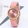 Women - Leather - Watch - Luxury - Quartz - Crystal - WristwatchHorloges