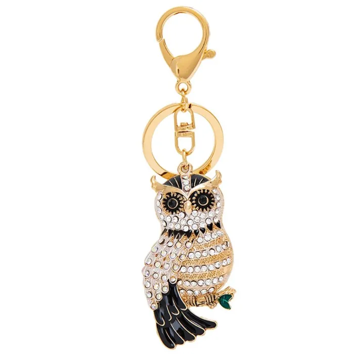 Cute Owl - Rhinestone - KeychainSleutelhangers