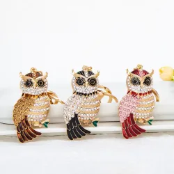 Cute Owl - Rhinestone - KeychainSleutelhangers