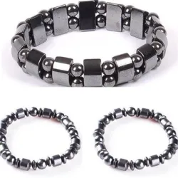 Elastische armband met kralen - magnetische therapieArmbanden