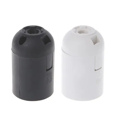 CE approved - E27 - Plastic Lamp - Black - WhiteVerlichting