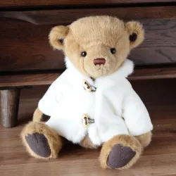 Pluche teddybeer met witte jas - speelgoedKnuffels