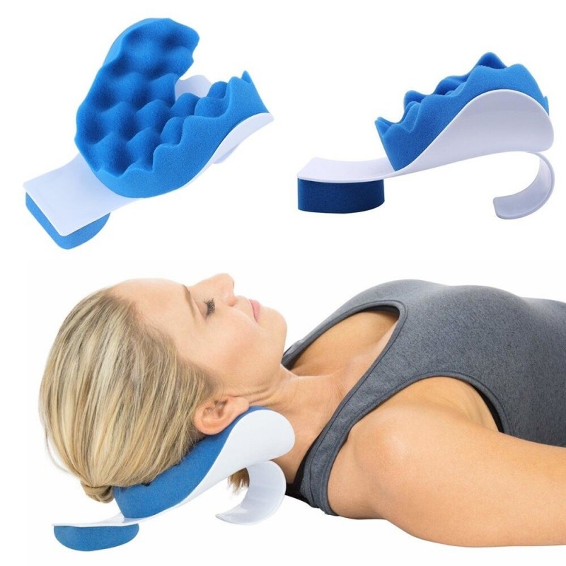 Neck - shoulder therapeutic support pillow - travel cushion