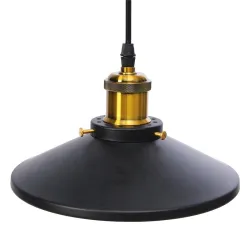 E27 - zwarte vintage lamp - uitschuifbaar in lengte verstelbaarPlafondverlichting