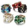Multi colored beads - charm bracelets - resin stoneArmbanden