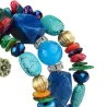 Multi colored beads - charm bracelets - resin stoneArmbanden