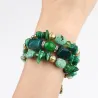 Multi colored beads - charm bracelets - resin stoneArmbanden