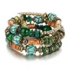 Multi colored beads - charm bracelets - resin stoneArmbanden