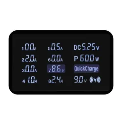 Qi wireless charger - quick charge 3.0 - 60W - 8-ports USB - charging stationBattery & Chargers