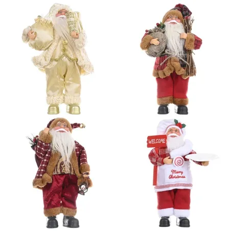 Kerstdecoratie - Kerstman - mini stoffen popKerstmis