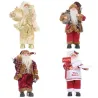 Kerstdecoratie - Kerstman - mini stoffen popKerstmis