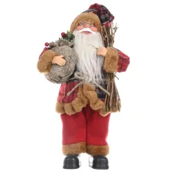 Kerstdecoratie - Kerstman - mini stoffen popKerstmis