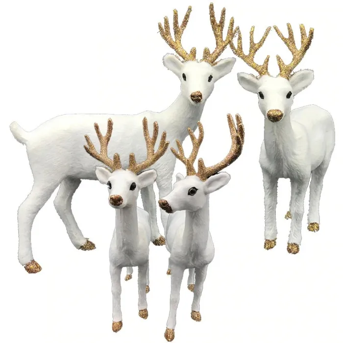 Kerstdecoratie - wit rendier - hertKerstmis