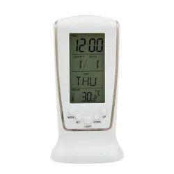 LED - blue luminous digital clock - electronic calendar - thermometer - 7-sounds alarm clockClocks
