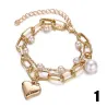 Elegante armband met bedels & parelsArmbanden