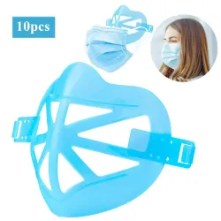 10 stuks - 3D gezicht onder maskerhouder - beugelMondmaskers