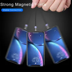 LED Magnetic USB Cable - Fast Charging - Type C - Micro USB - iOSKabels