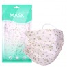 10 - 100 stuks - wegwerp antibacteriële gezichts- / mondmaskers - 3-laags - bloemenprintMondmaskers