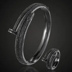 Gold-color bracelet - love banglesBracelets